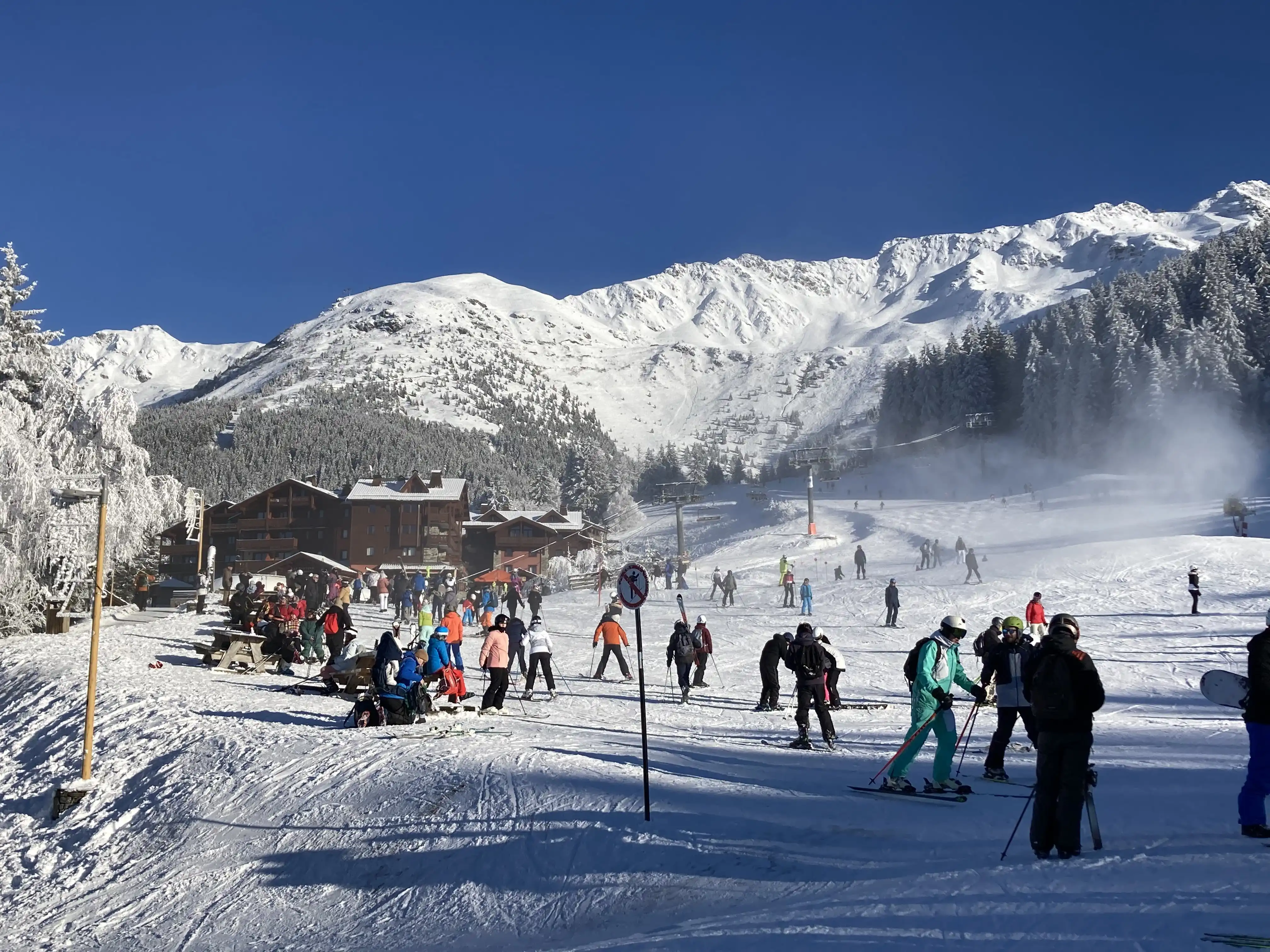 View Of Les Granges Des 7 Laux From Snowfront Jan24